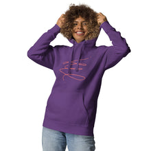 Load image into Gallery viewer, MODERN ART RED SWIRL Unisex Hoodie