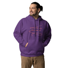 Load image into Gallery viewer, MODERN ART RED SWIRL Unisex Hoodie