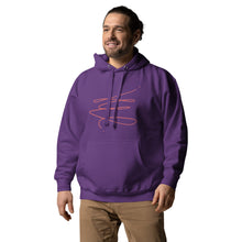 Load image into Gallery viewer, MODERN ART RED SWIRL Unisex Hoodie