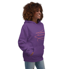 Load image into Gallery viewer, MODERN ART RED SWIRL Unisex Hoodie