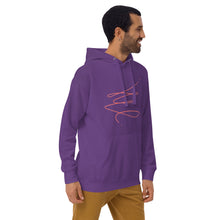 Load image into Gallery viewer, MODERN ART RED SWIRL Unisex Hoodie