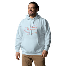 Load image into Gallery viewer, MODERN ART RED SWIRL Unisex Hoodie