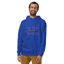Load image into Gallery viewer, MODERN ART RED SWIRL Unisex Hoodie