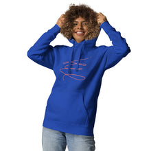 Load image into Gallery viewer, MODERN ART RED SWIRL Unisex Hoodie