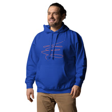 Load image into Gallery viewer, MODERN ART RED SWIRL Unisex Hoodie