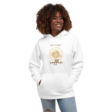 Load image into Gallery viewer, BUT FIRST COFFEE Unisex Hoodie