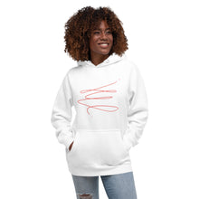 Load image into Gallery viewer, MODERN ART RED SWIRL Unisex Hoodie