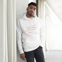Load image into Gallery viewer, MODERN ART RED SWIRL Unisex Hoodie