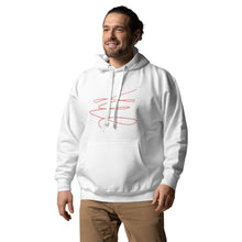 Load image into Gallery viewer, MODERN ART RED SWIRL Unisex Hoodie
