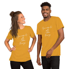 Load image into Gallery viewer, YOU CAN DO ALL THINGS Unisex t-shirt