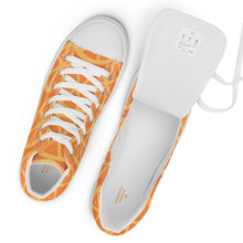 Load image into Gallery viewer, MANDARIN-ORANGE CRUSH Women’s high top canvas shoes