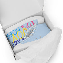 Load image into Gallery viewer, LOVE JOY PEACE HOPE Women’s high top canvas shoes