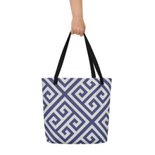 Load image into Gallery viewer, GREEK KEYS Large Tote Bag
