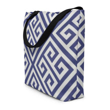 Load image into Gallery viewer, GREEK KEYS Large Tote Bag