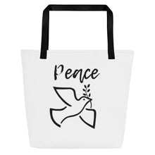 Load image into Gallery viewer, PEACE DOVE Large Tote Bag
