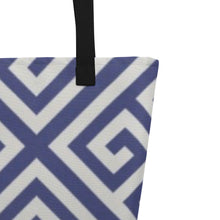 Load image into Gallery viewer, GREEK KEYS Large Tote Bag