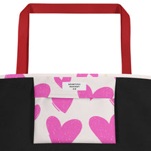 Load image into Gallery viewer, HEARTS Large Tote Bag