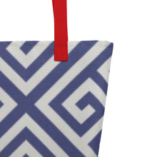 Load image into Gallery viewer, GREEK KEYS Large Tote Bag