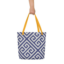 Load image into Gallery viewer, GREEK KEYS Large Tote Bag