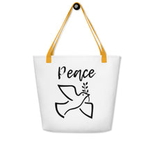 Load image into Gallery viewer, PEACE DOVE Large Tote Bag