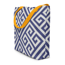 Load image into Gallery viewer, GREEK KEYS Large Tote Bag