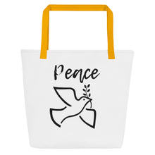 Load image into Gallery viewer, PEACE DOVE Large Tote Bag