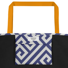 Load image into Gallery viewer, GREEK KEYS Large Tote Bag