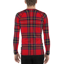 Load image into Gallery viewer, RED TARTAN PLAID Men's Rash Guard