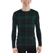 Load image into Gallery viewer, BLACKWATCH TARTAN PLAID Men's Rash Guard