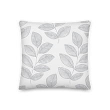 Load image into Gallery viewer, Gray Leaves Pillow