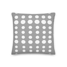 Load image into Gallery viewer, Gray Dots Pillow