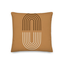 Load image into Gallery viewer, Metro Modern Cognac Pillow