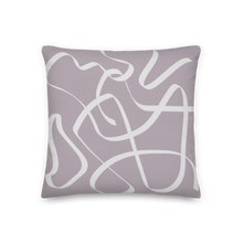 Load image into Gallery viewer, Modern Art Gray And White Fusion Pillow