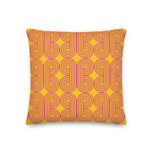 Load image into Gallery viewer, Hot Pink and Gold Modern Geo Print Pillow