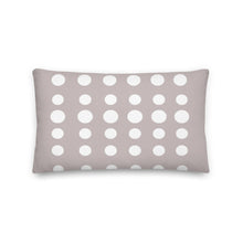 Load image into Gallery viewer, Taupe Dots Pillow