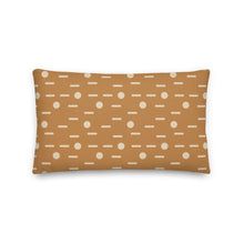 Load image into Gallery viewer, Modern Cognac Geometric Print Pillow