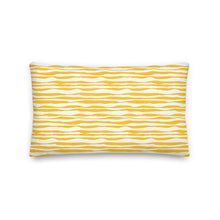 Load image into Gallery viewer, Golden Sunbeams Geo Waves Pillow