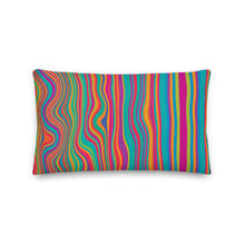 Load image into Gallery viewer, Cali Modern Multicolored Stripe Pillow
