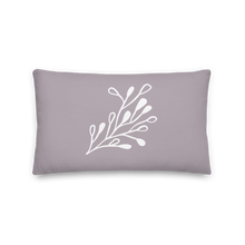 Load image into Gallery viewer, Modern Art Gray And White Fusion Pillow