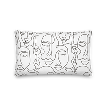Load image into Gallery viewer, Modern Faces Pillow