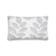 Load image into Gallery viewer, Gray Leaves Pillow
