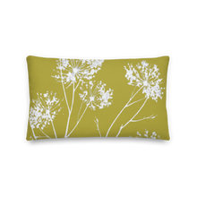 Load image into Gallery viewer, COASTAL Moss Green Floral Pillow