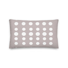 Load image into Gallery viewer, Taupe Dots Pillow