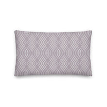 Load image into Gallery viewer, Modern Gray Geometric Print Pillow