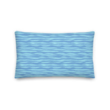 Load image into Gallery viewer, Ocean Blue Geo Waves Pillow