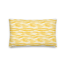 Load image into Gallery viewer, Golden Sunbeams Geo Waves Pillow