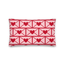 Load image into Gallery viewer, Love Letters Red Print Pillow