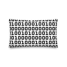 Load image into Gallery viewer, Code Black And White Modern Pillow