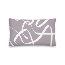 Load image into Gallery viewer, Modern Art Gray And White Fusion Pillow