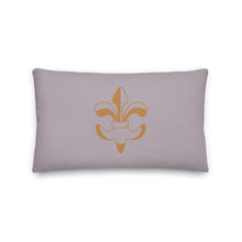 Load image into Gallery viewer, De Lis Grey Pillow